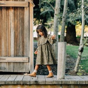 MEBIE BABY floral dress with matching bloomers